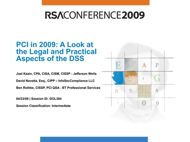 PCI in 2009 a look at the legal and...