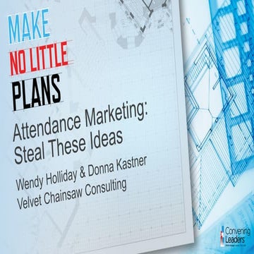 PCMA 2015 Attendance Marketing Steal These Ideas