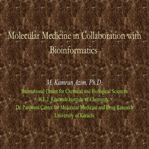 Pcmd bioinformatics-lecture i