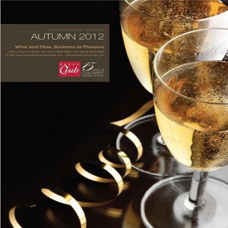 Press Club Hanoi - Autumn Newsletter 2012