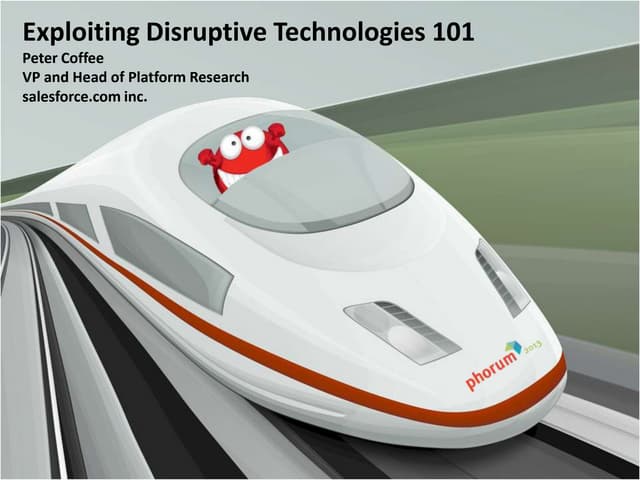 "Disruption 101" Keynote Philly Phorum 2013
