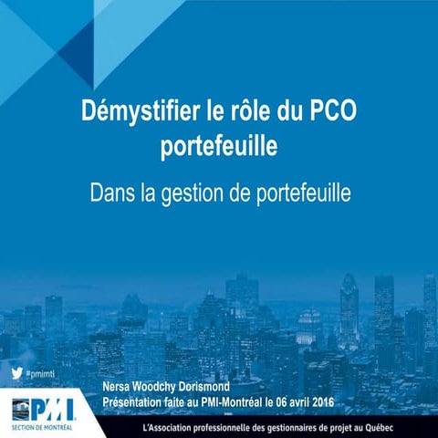 PCO gestion de portefeuille | PPTX