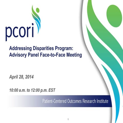 Advisory Panel on Addressing Disparities Spring 2014 Meeting