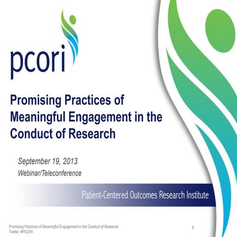 Promising Practices of Meaningful Engagement in the Conduct of Research