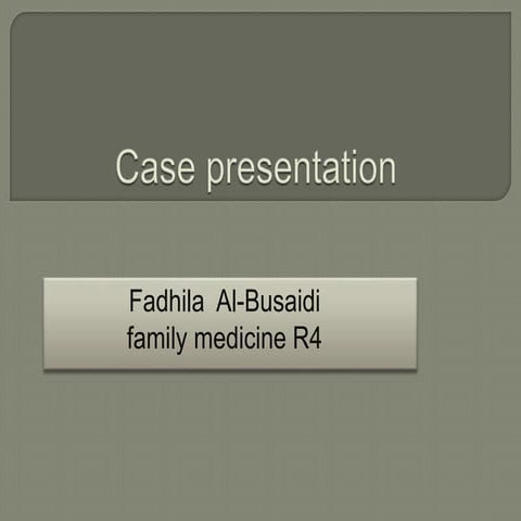 Polycystic Ovarian Syndrome - Obstetrics/Gynecology Case Presentation | PPT