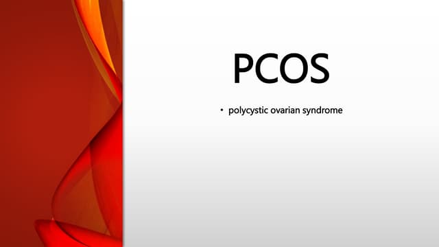 Polycystic Ovary Syndrome PCOS - Causes, Symptoms, Diagnosis and ...