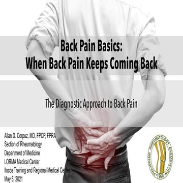 PCP AC 2021 - Back Pain Basics
