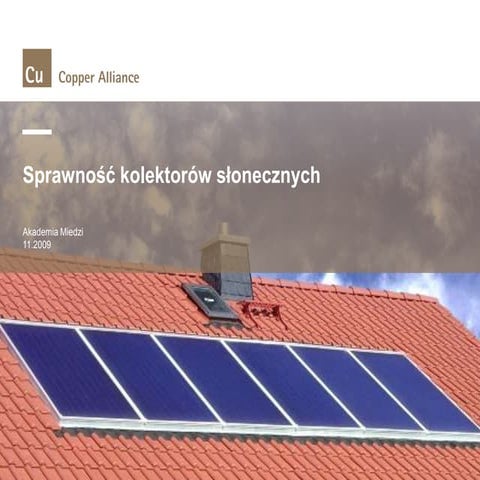 Sprawność kolektorów słonecznych