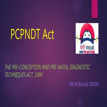 Pcpndt act by m b singh 5 8-2020