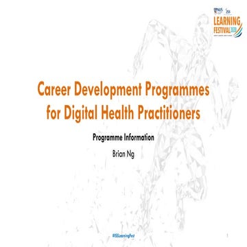 Career Development Programmes for Digital Health Practitioners (For Individuals)