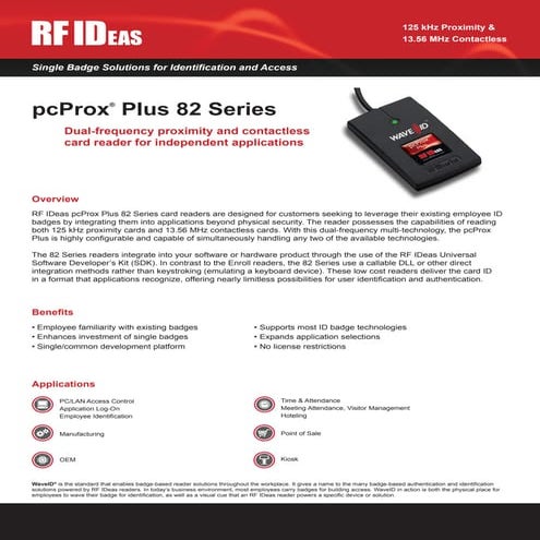 RFIDeas pcProx Plus 82 Series