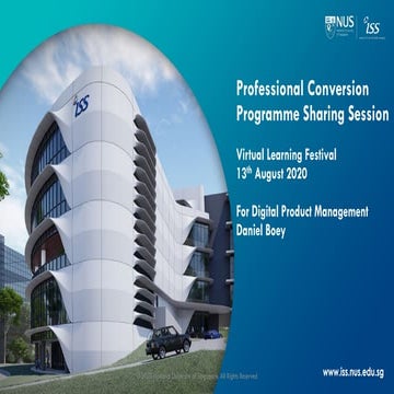 Professional Conversion Programme (PCP) for Digital Product Managers (for Ind...