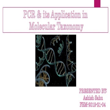 PCR techenology in fisheries