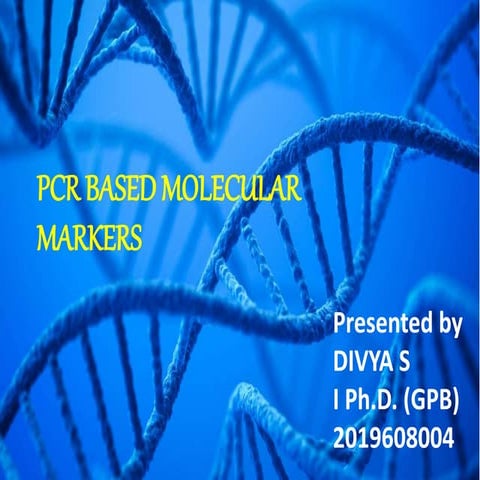 PCR based molecular markers