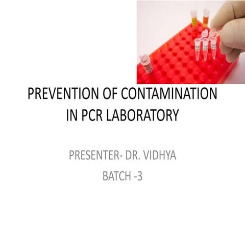 Pcr  contamination prevention