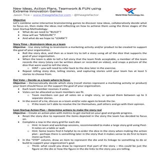 Extreme Innovation Games - Product ...