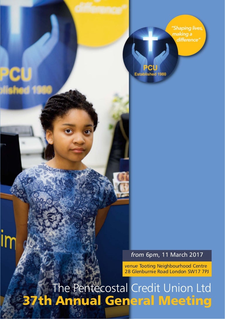 The Pentecostal Credit Union Ltd 37th Annual General Meeting - 