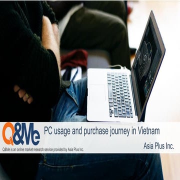 Vietnam PC brand share and purchase journey