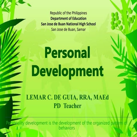 Personality Development : An Introduction | PPTX