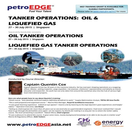 OIL & LIQUEFIED GAS: TANKER OPERATIONS