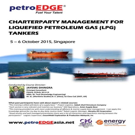 LPG charter party management