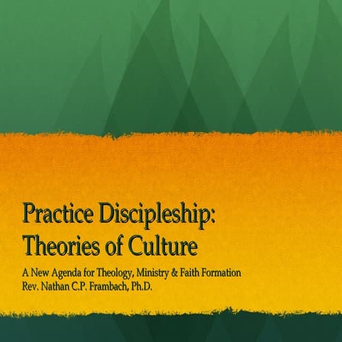 PD2 Theories of Culture