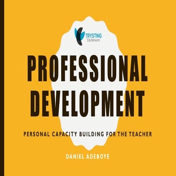 Professional Development for Teachers