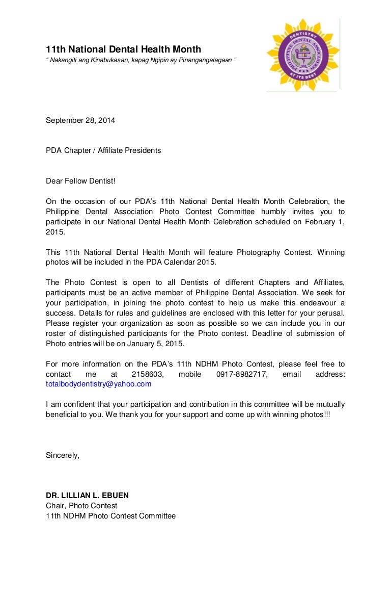 PDA Photo Contest Guidelines NDHM