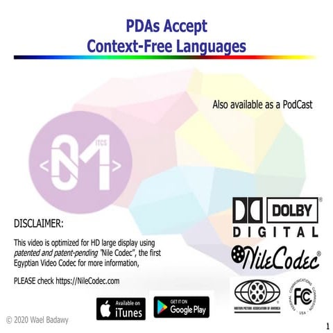 Pda accept context free | PPT