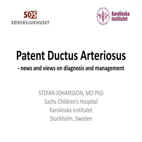 Patent Ductus Arteriosus - news and views on diagnosis and management | PPT