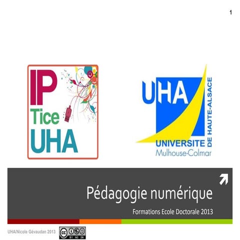 Formation école doctorale Pédagogie numérique