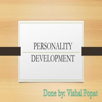 frankfinn personality development assignment