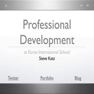 Professional Development at Korea I...