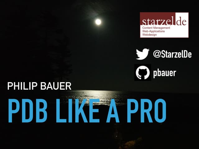 pdb like a pro
