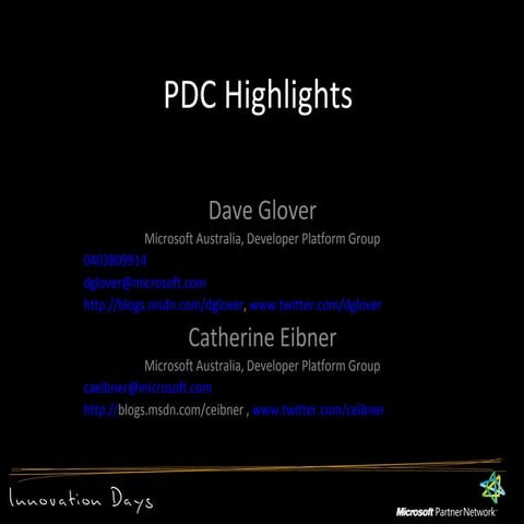 PDC Highlights