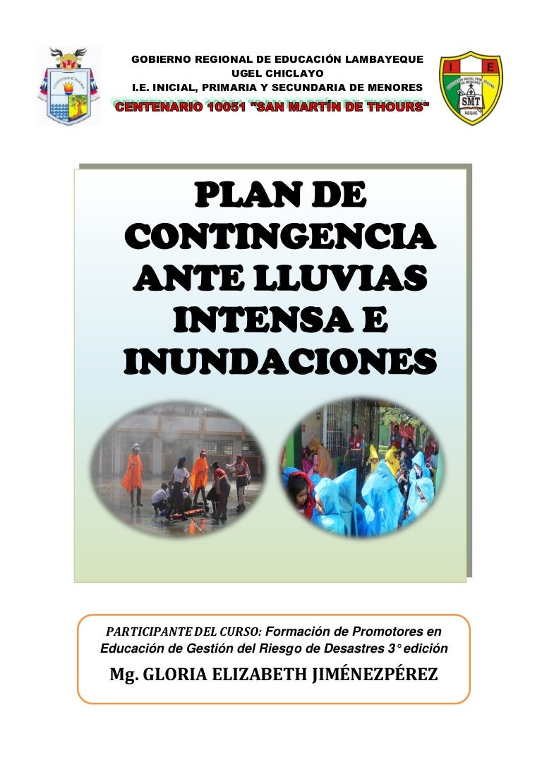Plan de Contingencia ante inundación Plan de Contingencia ante inundación
