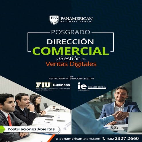 Posgrado Direcció Comercial y Gestión de Ventas Digitales en Panamerican Busi...
