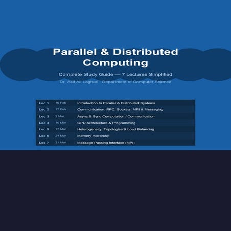Comprehensive Study Guide on Parallel & Distributed Computing Systems | PDF