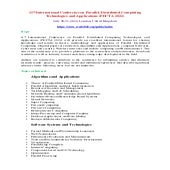 Call for paper-11th International Conference on Parallel, Distributed ...