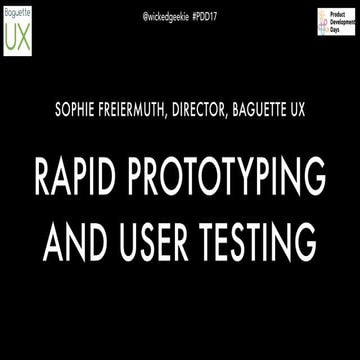Workshop: Prototyping and User testing | PDF