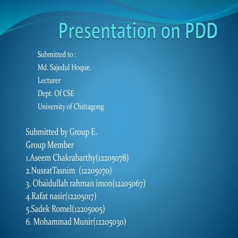 Project Definition Document  