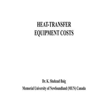 HEAT-TRANSFER EQUIPMENT COSTS