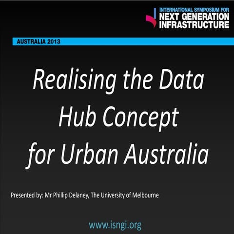 SMART International Symposium for Next Generation Infrastructure: Realising t...