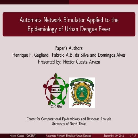 Cellular Automata- Dengue Fever