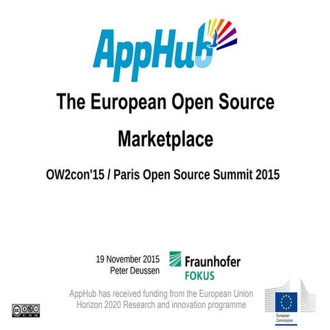AppHub OW2con'15 - Peter Deussen Presentation