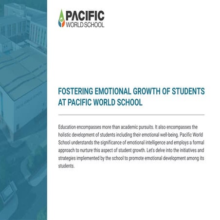 FOSTERING EMOTIONAL GROWTH OF STUDENTS AT PACIFIC WORLD SCHOOL