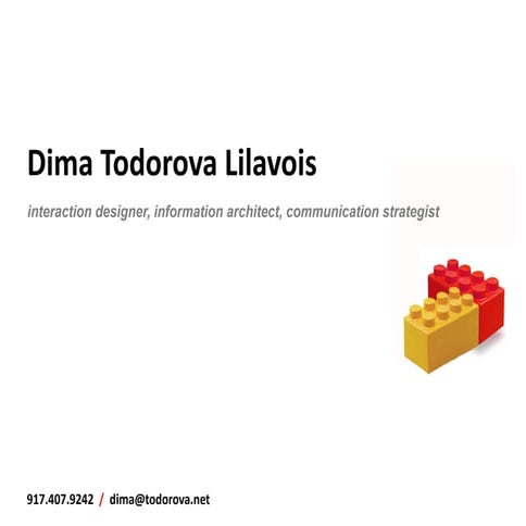 Dima Todorova-Lilavois: Recent Work
