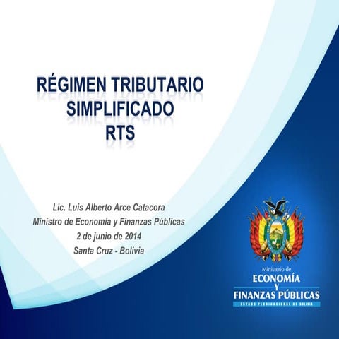 Régimen Tributario Simplificado (RTS) - Santa Cruz | PDF
