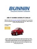 BUNNIN CHEVROLET CADILLAC ATS Services