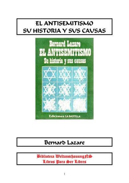 Mitos Y Hechos Antisemitismo